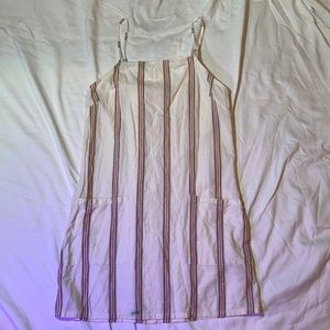 Billabong Beach dress - beige with stripes - size small